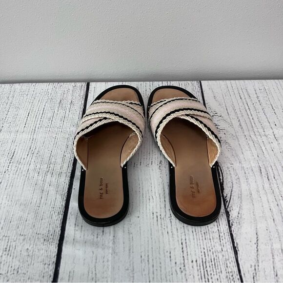 Rag & Bone Keaton Slip On Slides in Pink Combo Size 5.5 - Picture 7 of 9